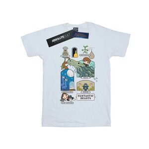 Fantastic Beasts Mens Chibi Newt T-Shirt / White